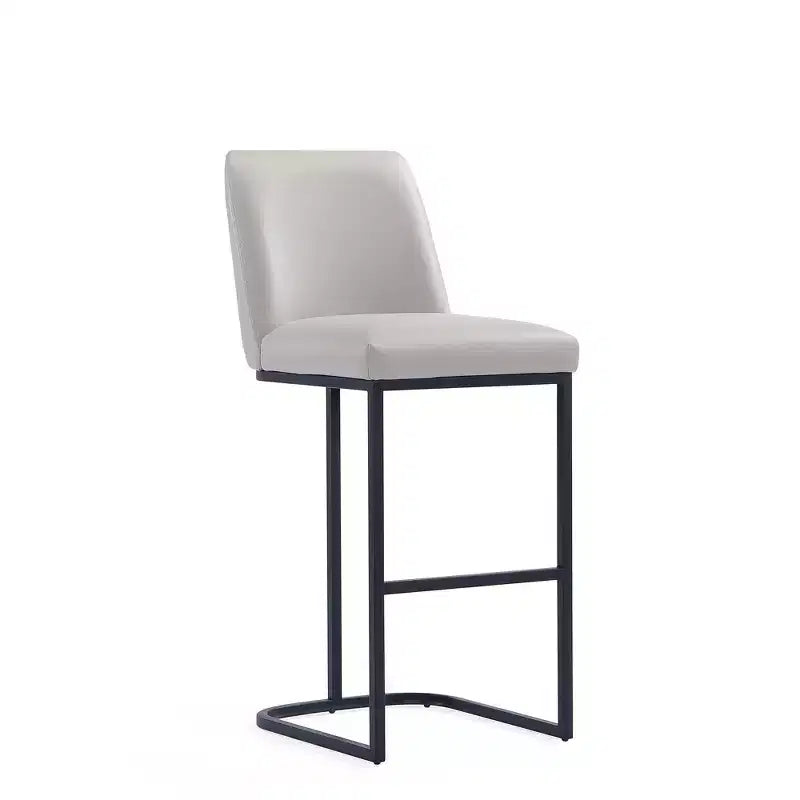 Manhattan Comfort Serena Leatherette Upholstered Metal Barstool