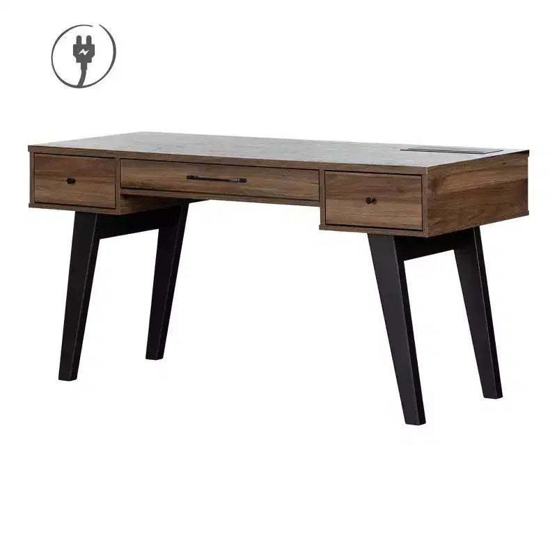 South Shore Helsy Computer Desk with Power Bar
