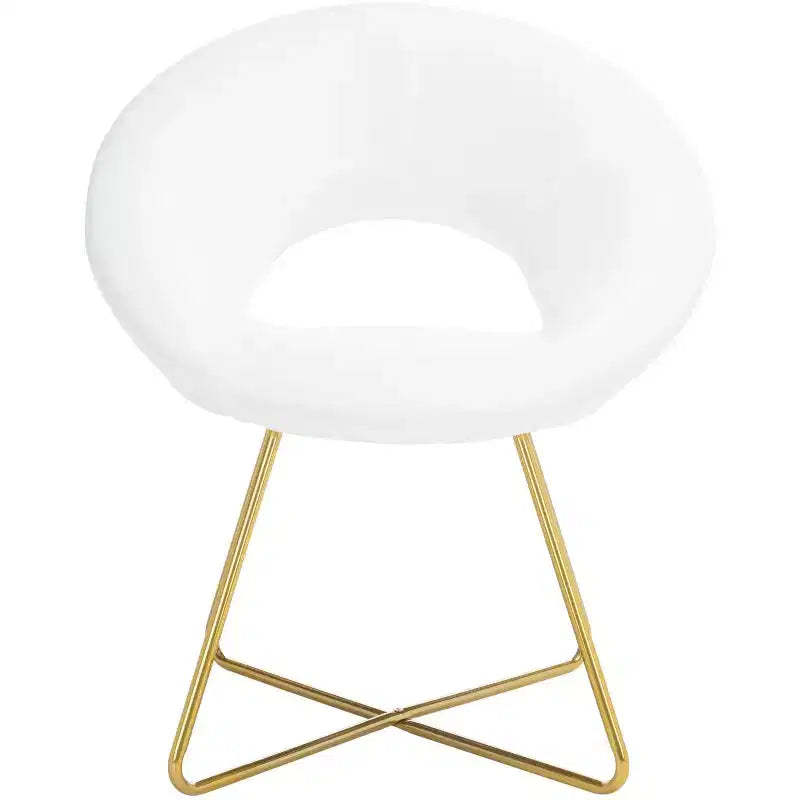 Aliena Accent Chair - ACH7501A - Ivory/Gold - Safavieh
