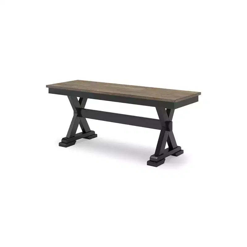 Signature Design by Ashley Wildenauer 50 Dining Bench, Brown & Black