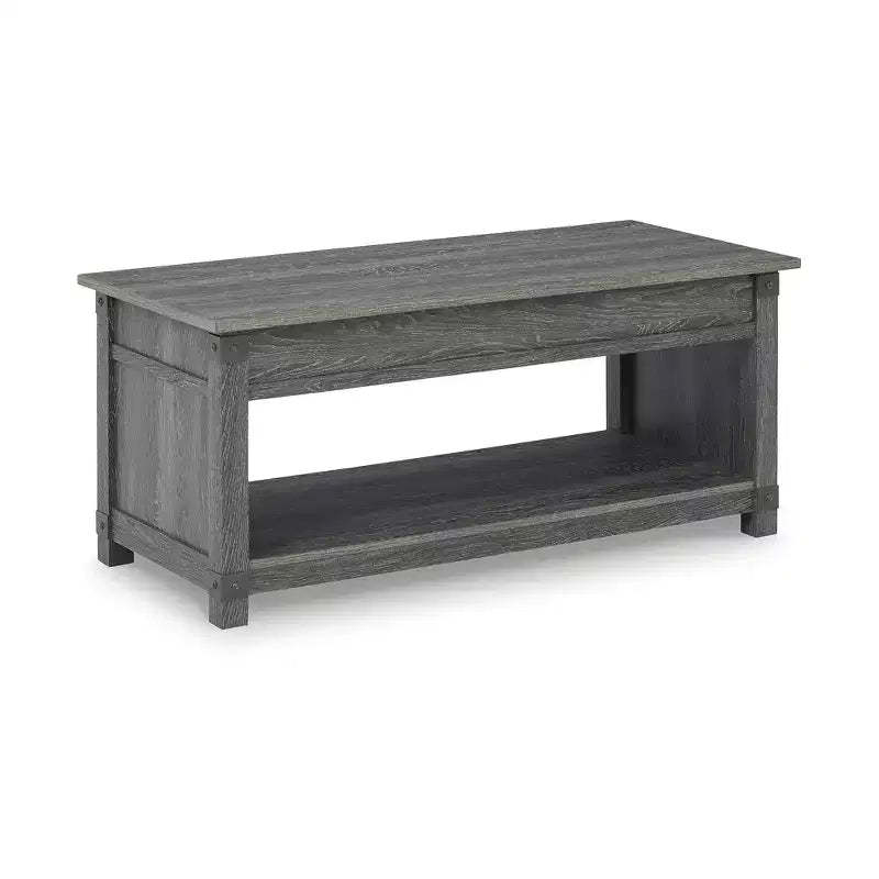 Signature Design by Ashley Casual Freedan Lift-Top Coffee Table Grayish Brown