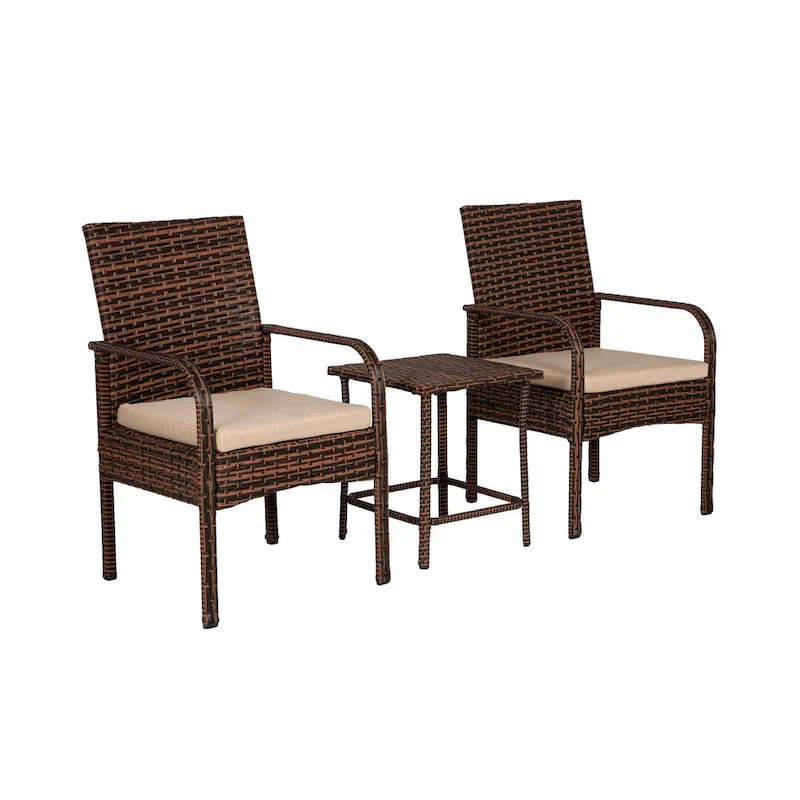 Bradbury Outdoor 3-pc. Wicker Bistro Patio Set with Cushions