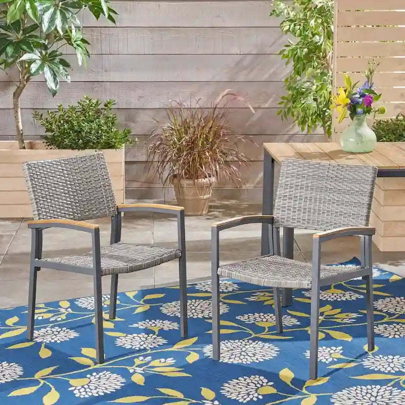 Luton Outdoor Dining Chair (Set of 2) by Christopher Knight Home