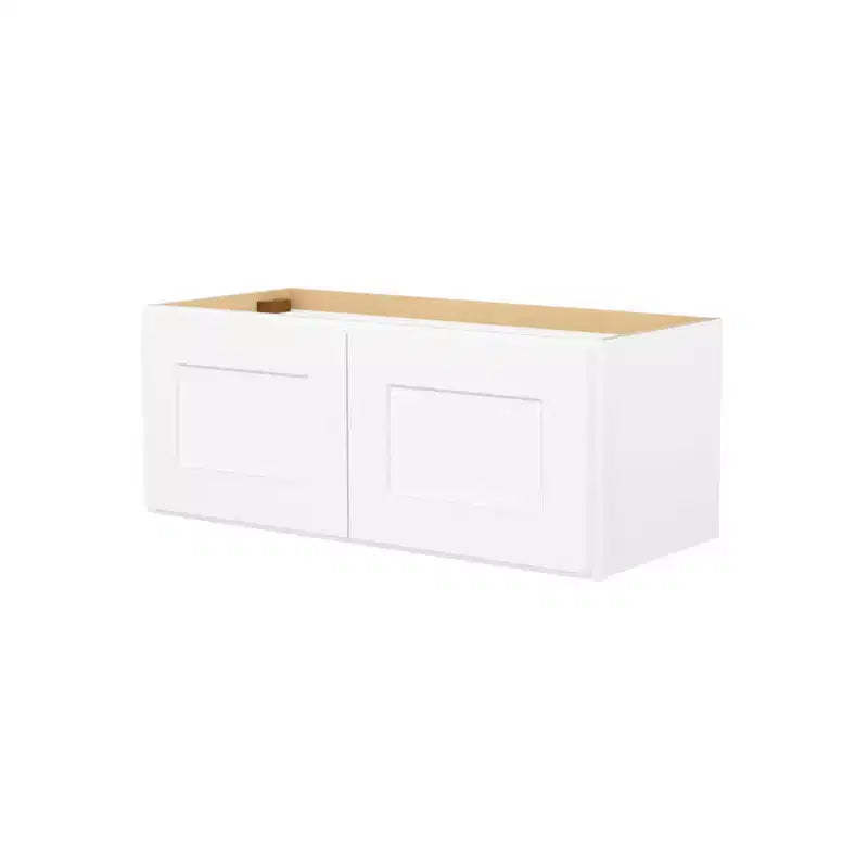 HOMLUX Easy-DIY Shaker White Ready to Assemble Wall Kitchen Cabinet 2 Doors