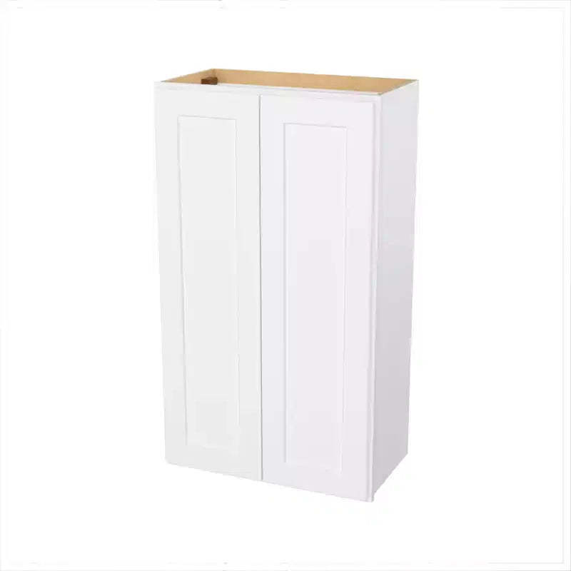 HOMLUX Easy-DIY 12 in D x 42 in H in Shaker White Ready to Assemble Wall Kitchen Cabinet 2 Doors-3 Shelves
