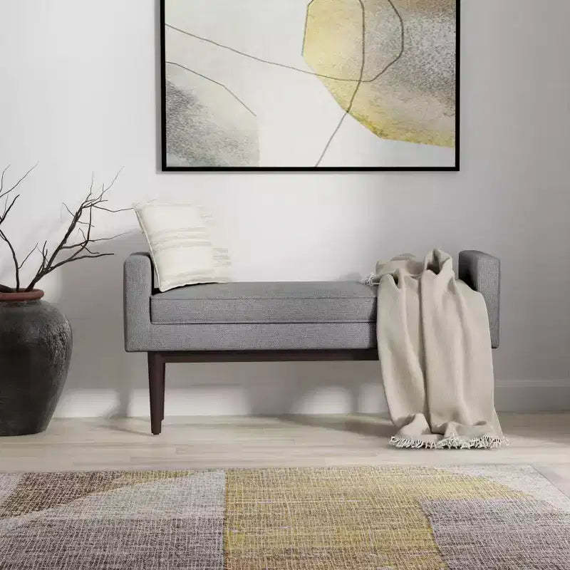 WyndenHall 46 Highbridge Contemporary Ottoman Bench