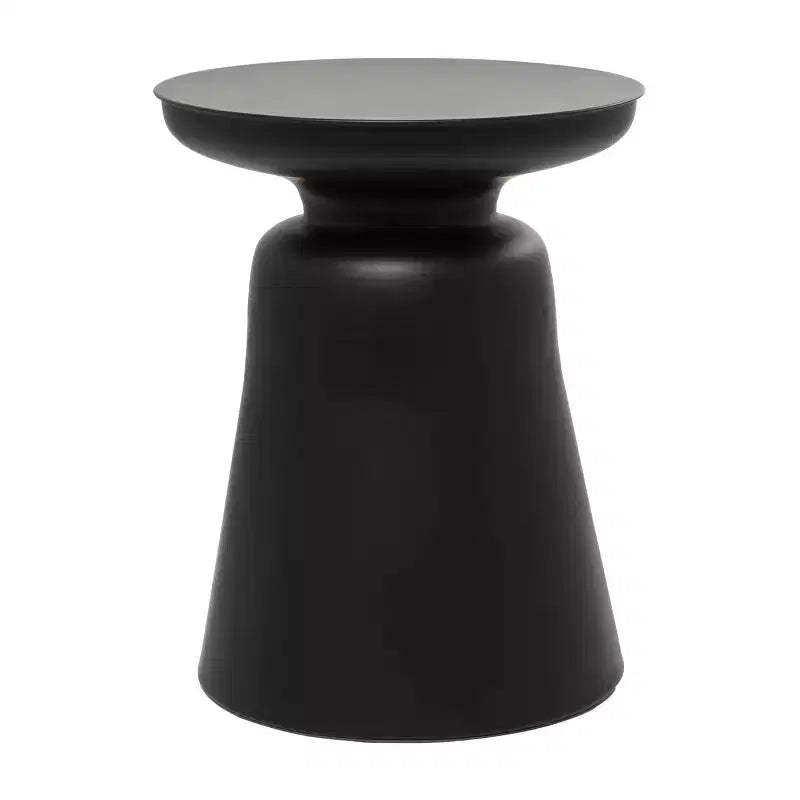Olivia & May Metal Accent Table with Bell Shaped Base
