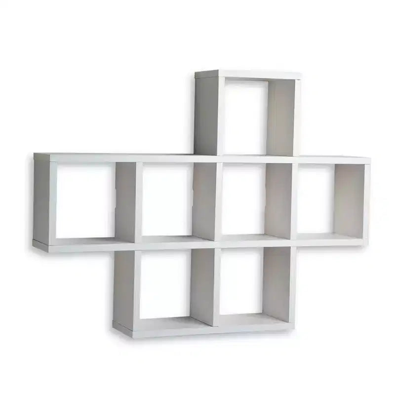 Danya B Cubby Laminated Veneer Shelving Unit White