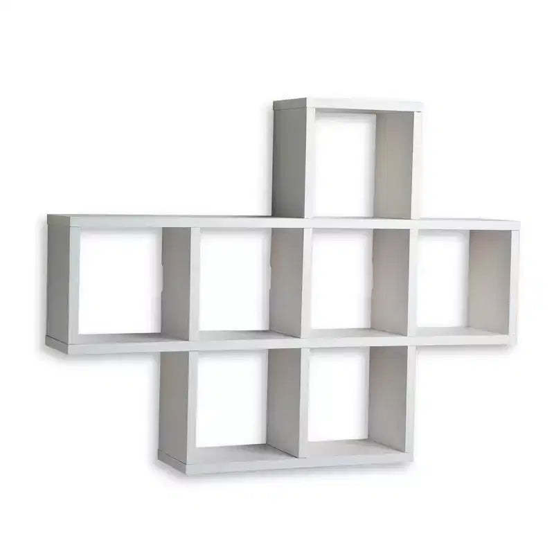 Danya B Cubby Laminated Veneer Shelving Unit White