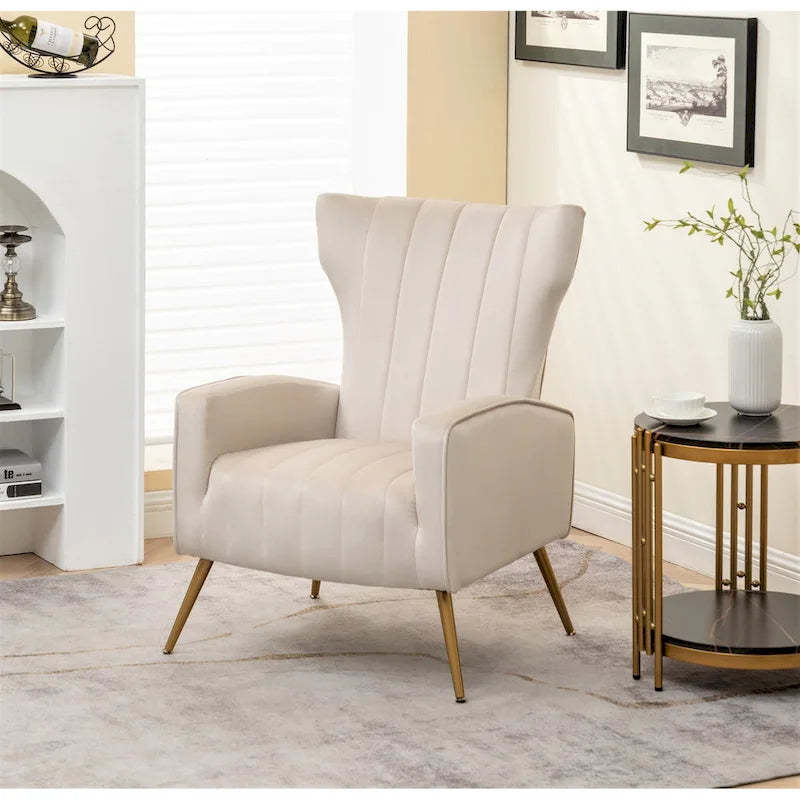Kaleigh 27.6W Velvet Square Arm Sofa Chair