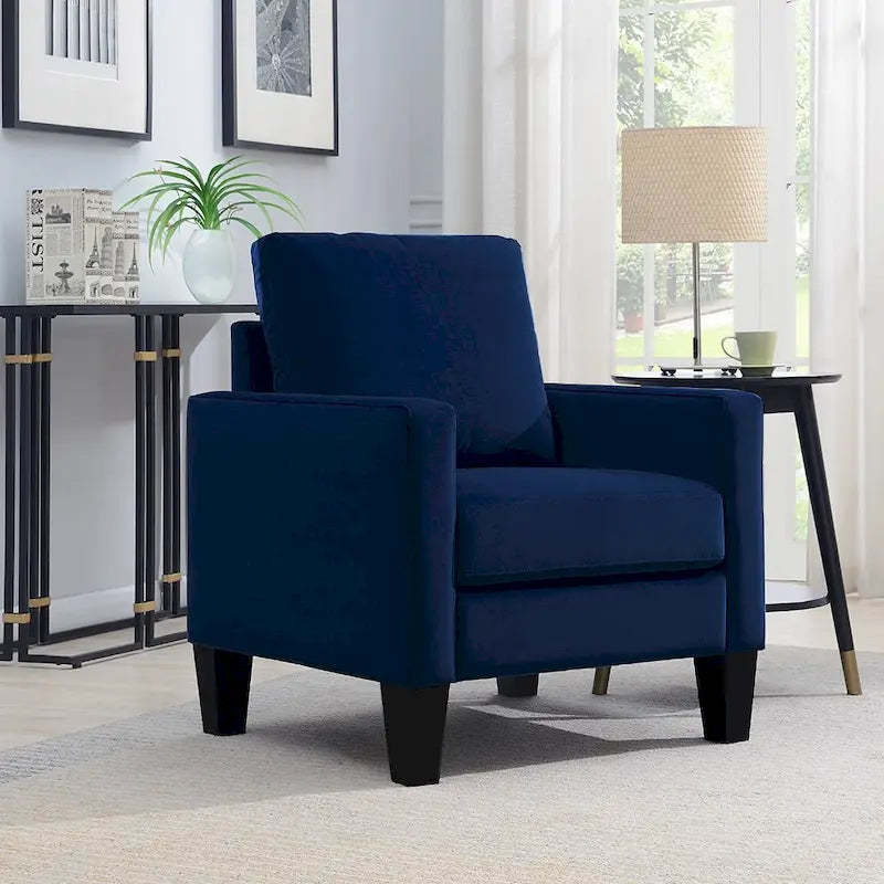 Ally Polyester Mid-Century Arm Chair
