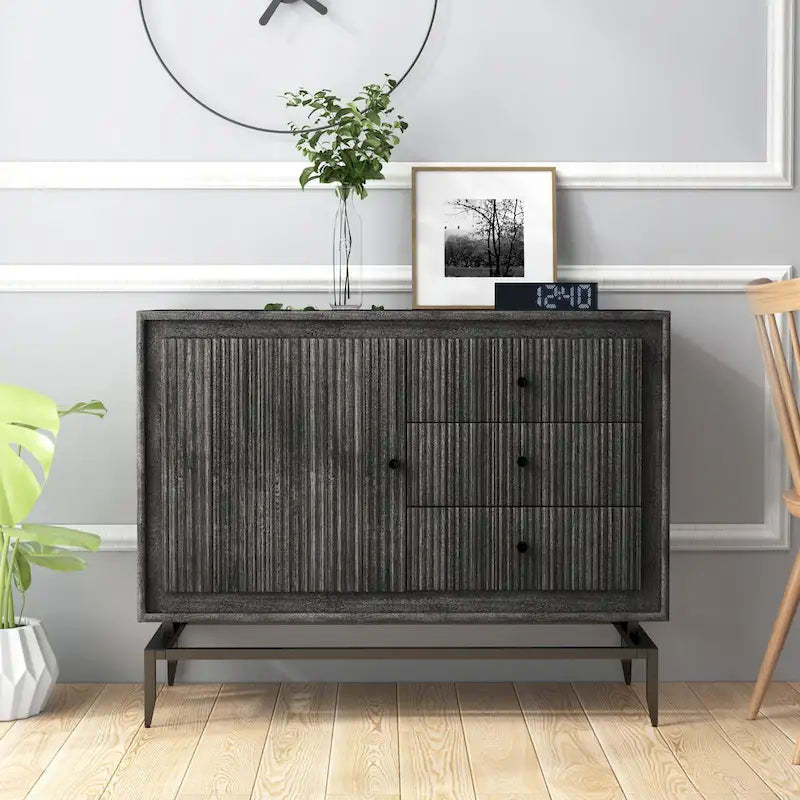 Camilo 3 Drawer Wood Accent Cabinet - 39.5 x 16 x 31