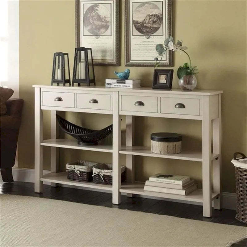 72 Console Table with 4 Drawers