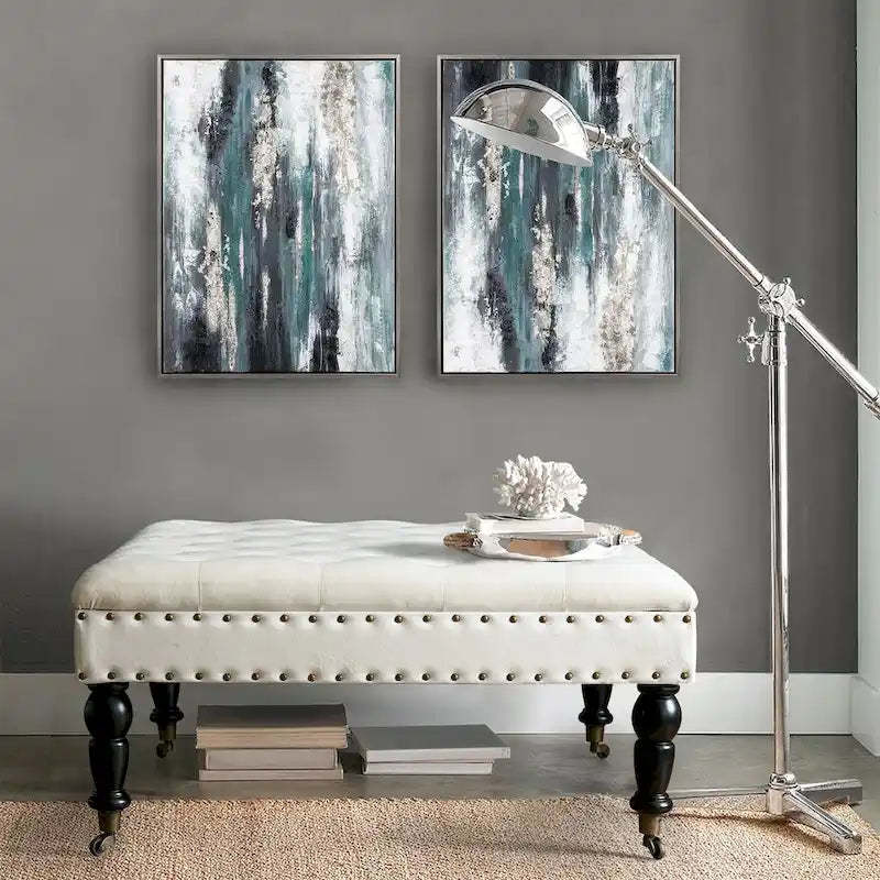 Home Soft Things Supersoft Tufted Coffee Table Ottoman - 33 x 33 x 18