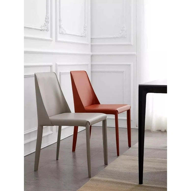 Ace Mid-Century Modern Vegan Leather Dining Chair