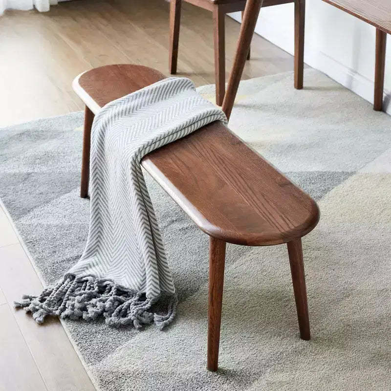 Dining Bench, 47.2 Inch Indoor Kitchen Table Bench, Entryway Shoe Rack Bench, Oak Wood Benches for Living Room, Dinning Room, Hallway