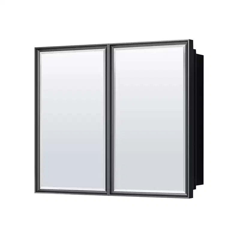 Keonjinn36 in. W x 32 in. H Metal Framed Rectangular Framed Recessed/Surface Mount Medicine Cabinet with Mirror