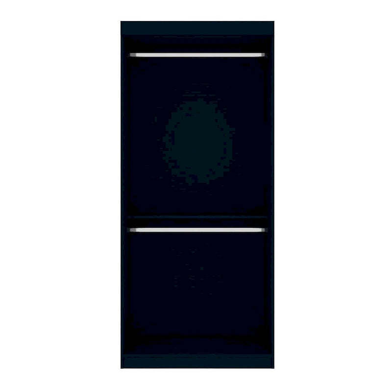 Manhattan Comfort Mulberry 35.9 Open Double Hanging Modern Wardrobe Closet with 2 Hanging Rods