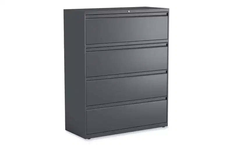 Alera Lateral File, 4 Legal/Letter/A4/A5-Size File Drawers, Charcoal, 42 x 18.63 x 52.5