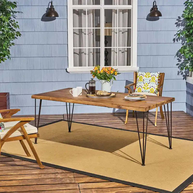 Zion Outdoor 72-inch Acacia Dining Table by Christopher Knight Home - 72.00 L x 36.00 W x 29.00 H