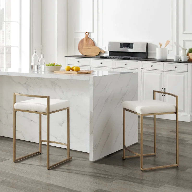 Crosley Harlowe 2Pc Counter Stool Set - 18.75d x 17.5W x 28h