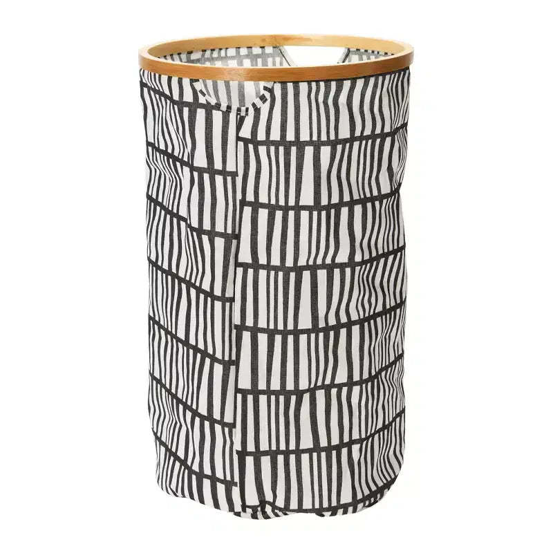 Household Essentials Bamboo Rimmed Round Krush Hamper