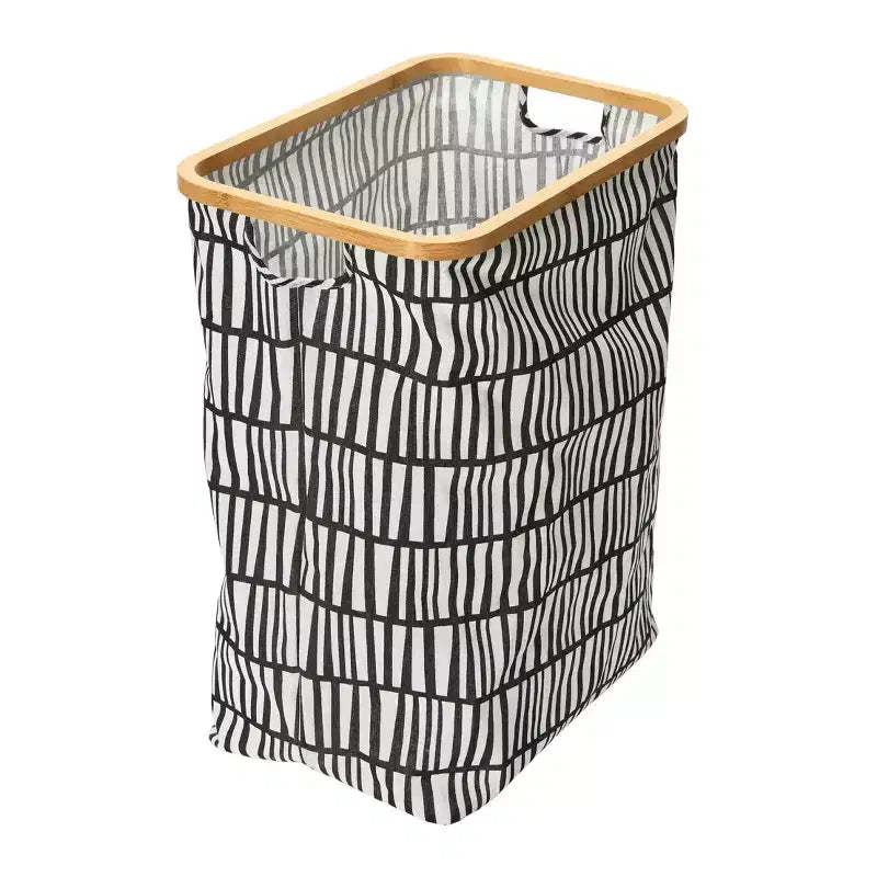 Household Essentials Bamboo Rimmed Rectangular Krush Hamper