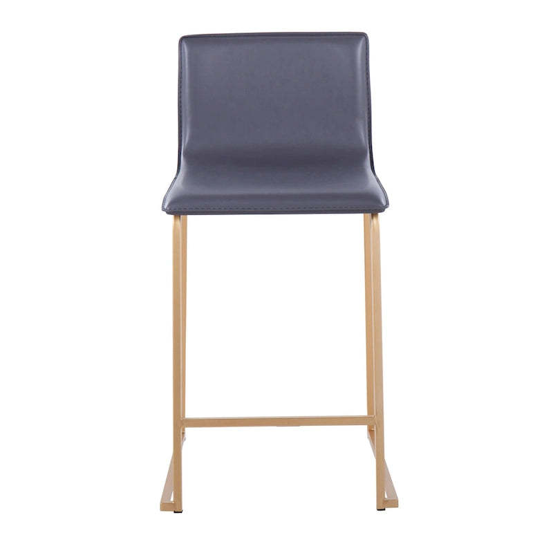 Silver Orchid Mara Upholstered Counter Stool (Set of 2) - N/A
