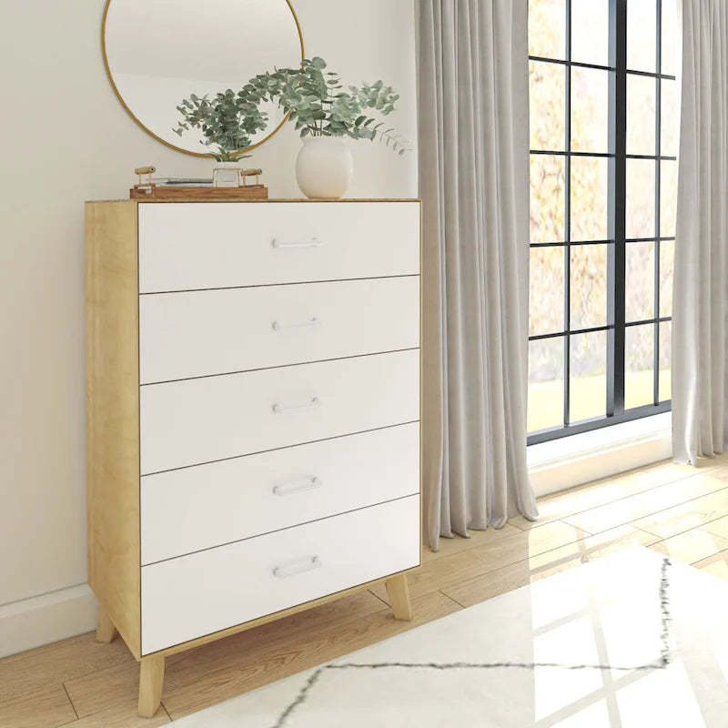 Plank and Beam Duo 5 Drawer Dresser