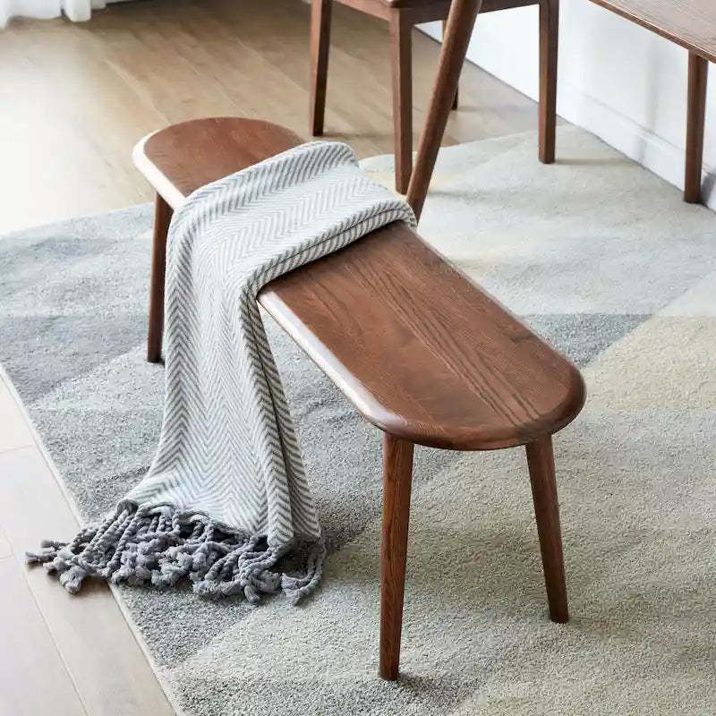 Natural Oak Wood Bench