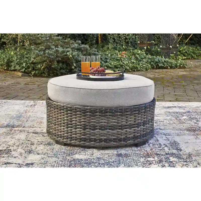 Signature Design by Ashley Harbor Court Ottoman with Cushion - 32W x 32D x 20H