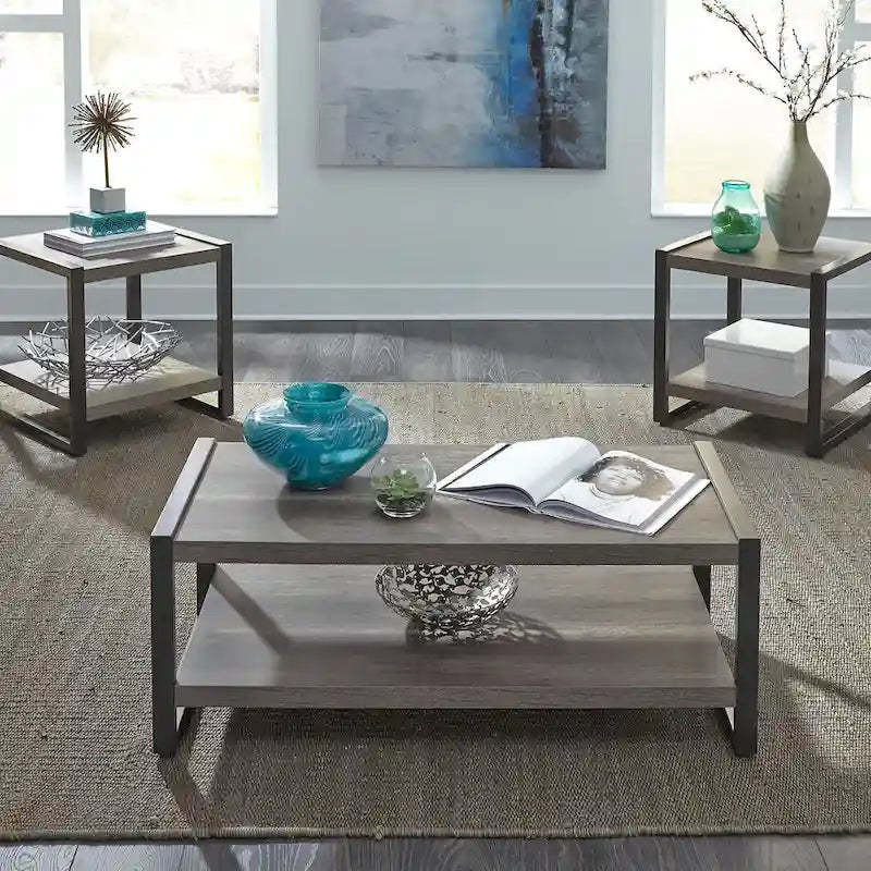 Tanners Creek Greystone Distressed 3-piece Occasional Set