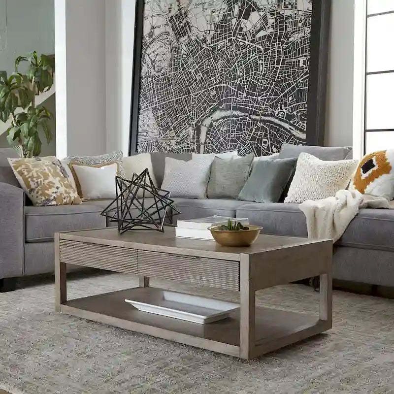 Bartlett Field Dusty Taupe Cocktail Table