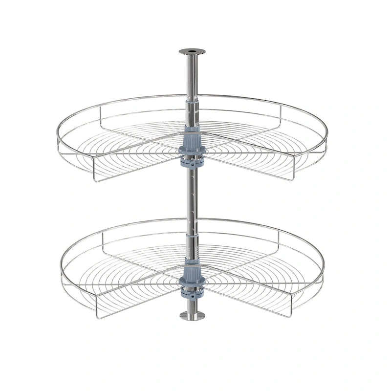 Dowell Lazy Susan 28 Diameter - 270 Degree Double Rack Stainless Steel