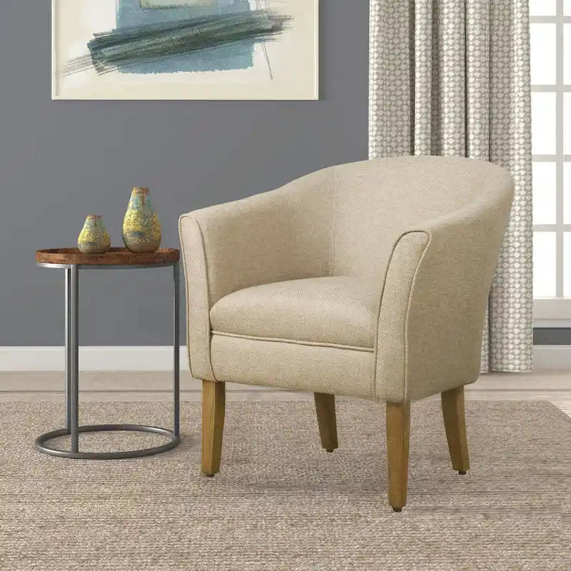 Porch & Den Kingswell Upholstered Barrel Accent Chair