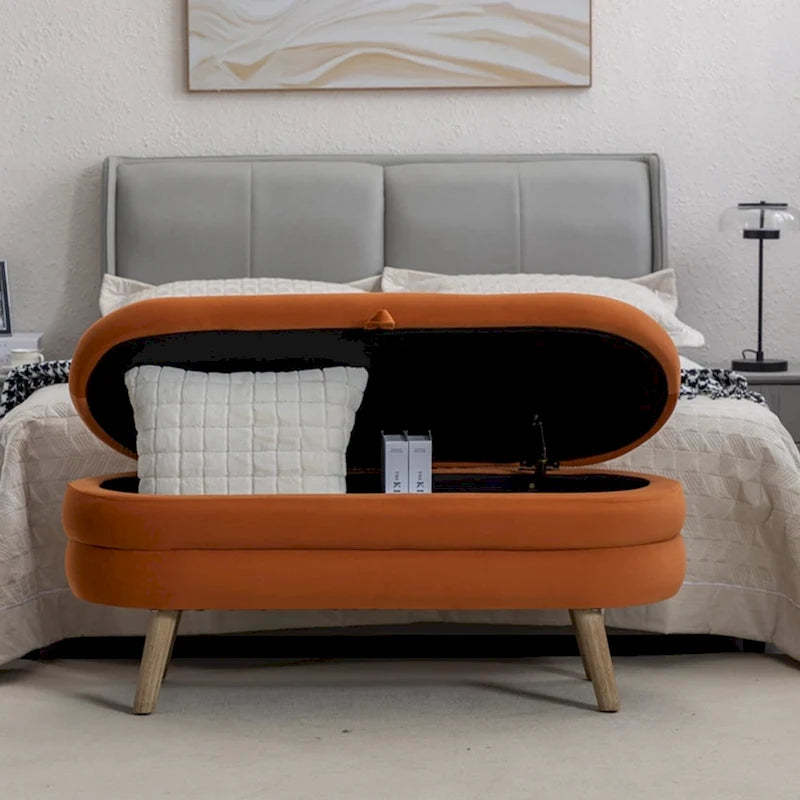 Storage Bench Bedroom Bench With Wood Legs
