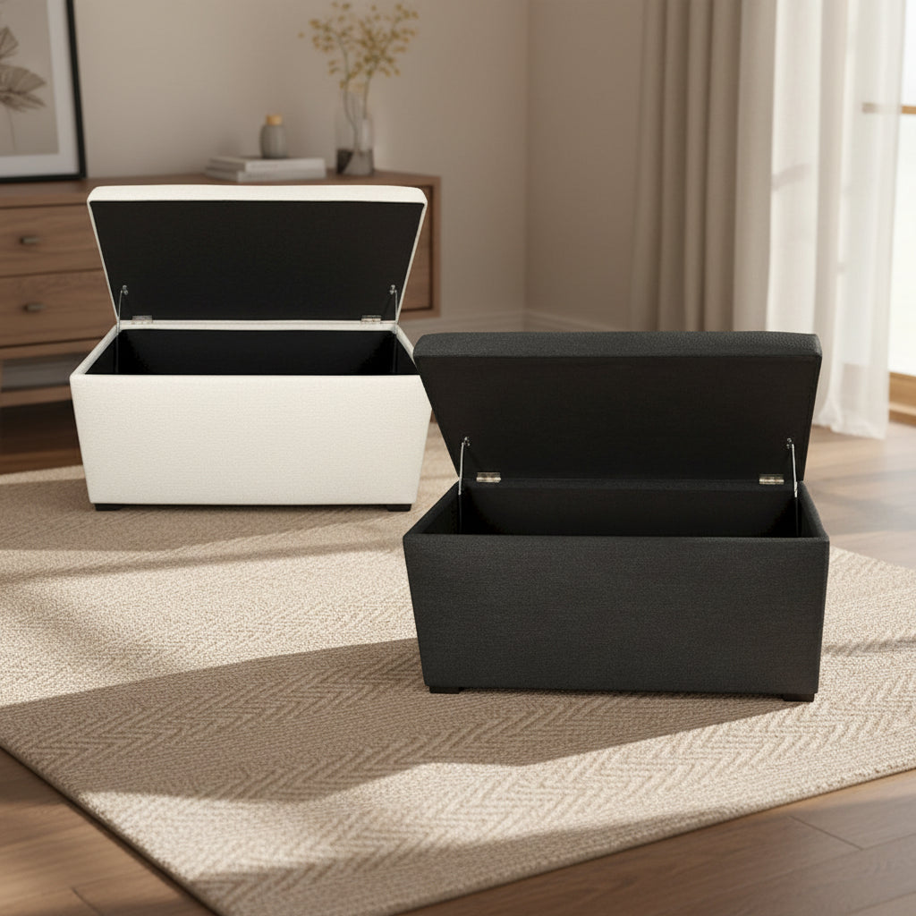 Angela 8 Button Tufted Belfast Storage Trunk - Bench