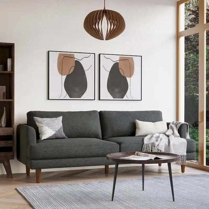 WYNDENHALL Chloris 76 inch Wide Mid-Century Modern Sofa