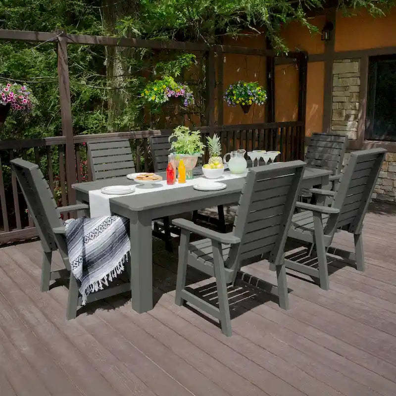 Weatherly 7-Piece Outdoor Dining Height Set - 42 x 84