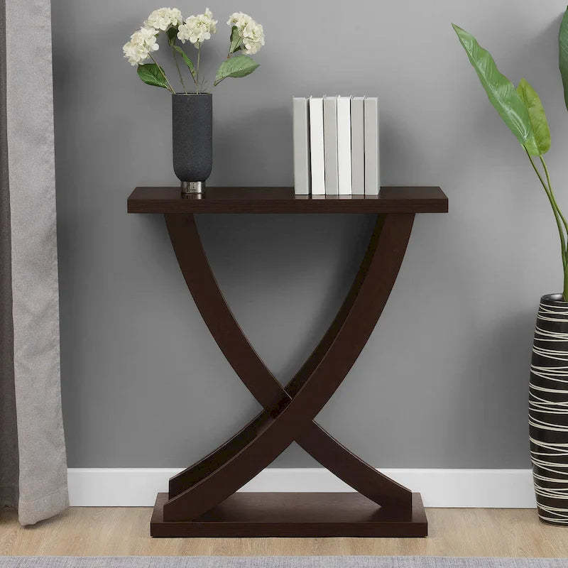 Convenience Concepts Newport Criss-Cross Console Table