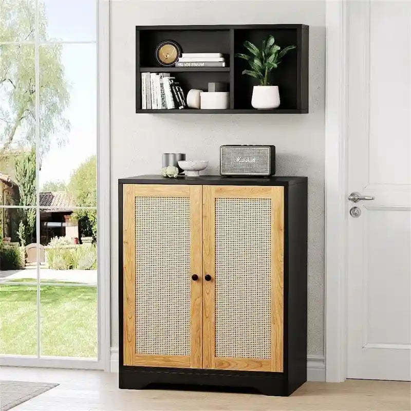 2 Doors Accent Sideboard Cabinet - 15D x 27.56W x 47.24H