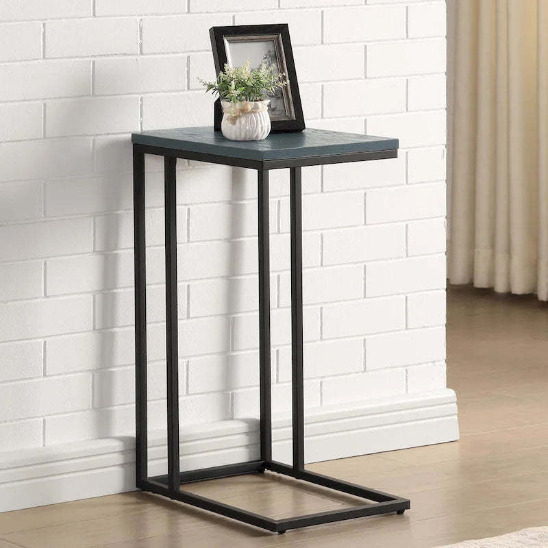 Rendrick Industrial 16-inch Steel C-shaped Side Table by Furniture of America