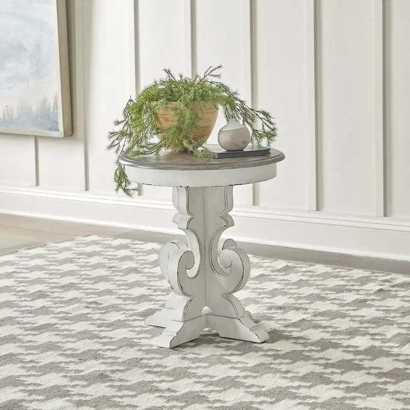 Magnolia Manor Round End Table - 2 Finish Options