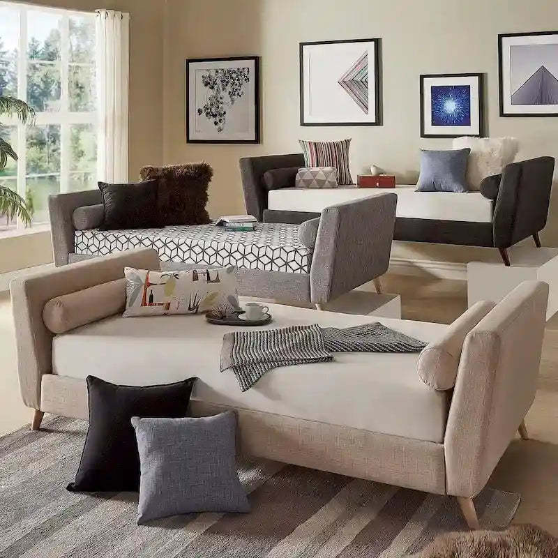Sonja Linen Fabric Daybed by iNSPIRE Q Modern