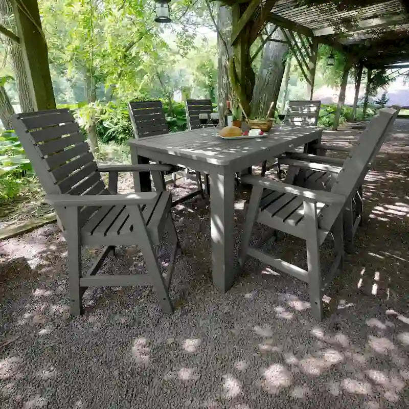 Weatherly 7-piece Outdoor Dining Set - 42 x 72 Table, Counter-height