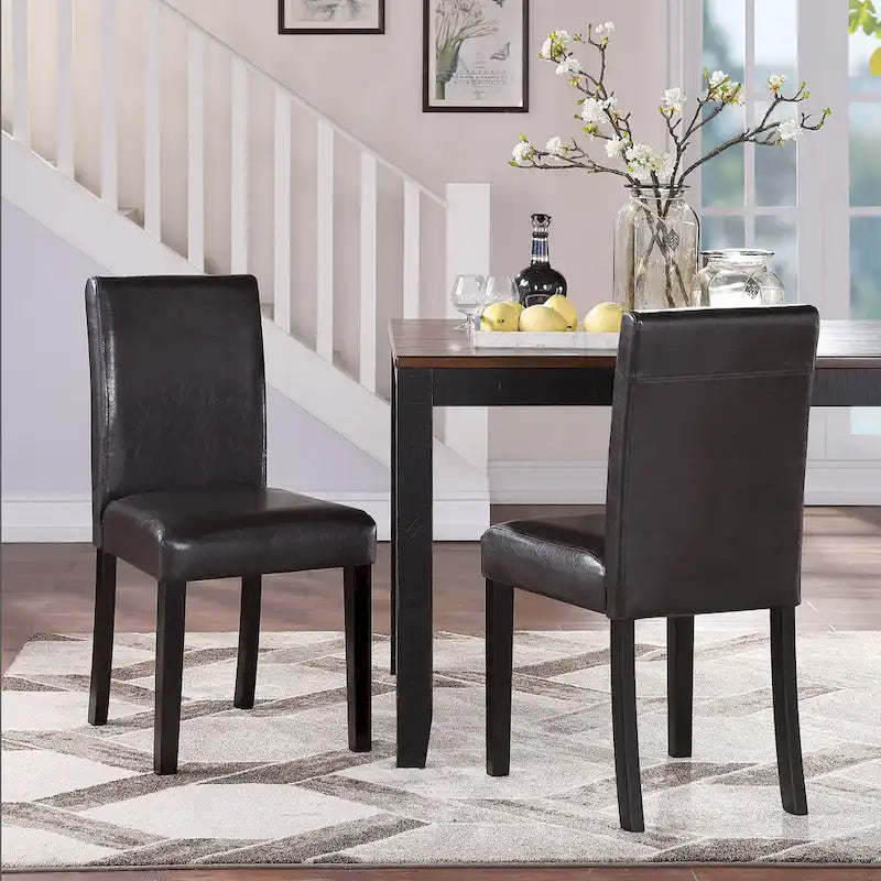 Mai Faux Leather Dining Chairs (Set of 2)