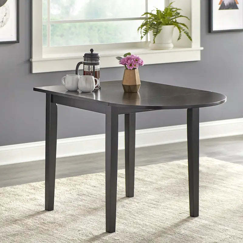 Simple Living Country Cottage Solid Wood Drop-Leaf Dining Table