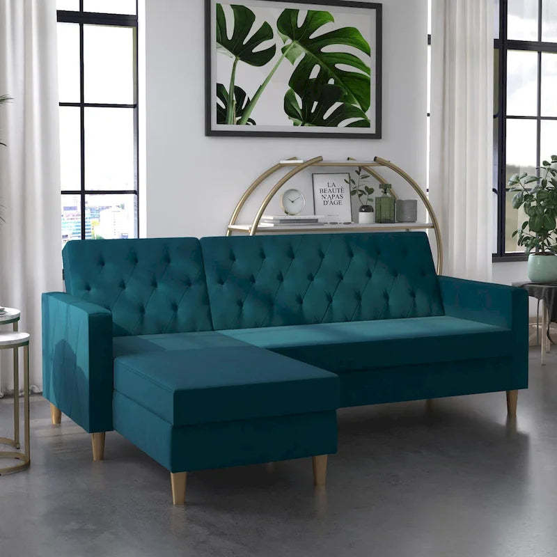 CosmoLiving by Cosmopolitan Liberty Sectional Futon with Storage