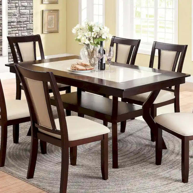 Copper Grove Schmidt 64-inch Wood Dining Table with Shelf