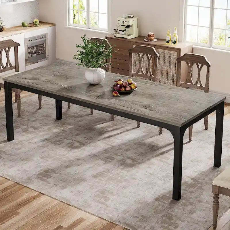 Dining Table for 6-8 Person, 78 inch Long Rectangular Kitchen Dining Table